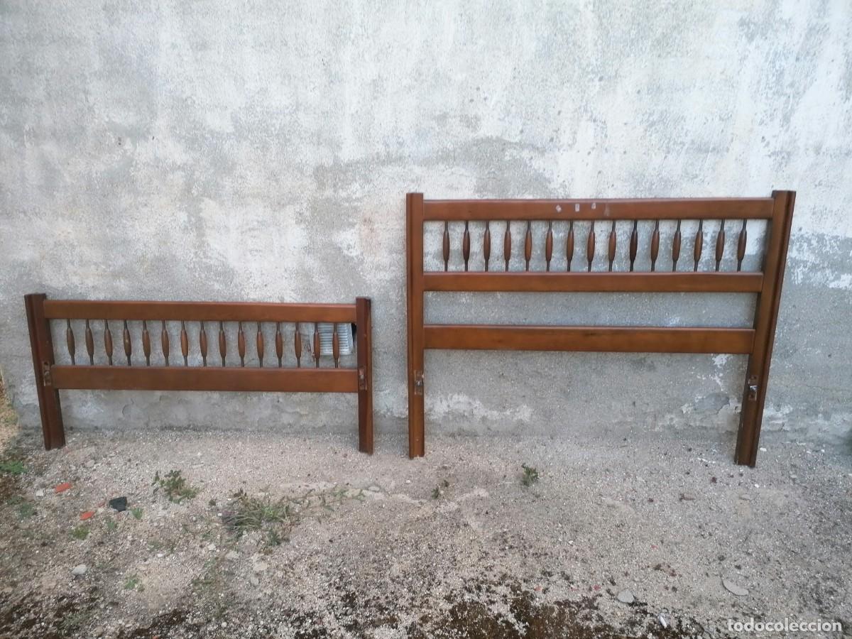 Vintage: ️Cama de 105 cm. de madera, vintage - Foto 1