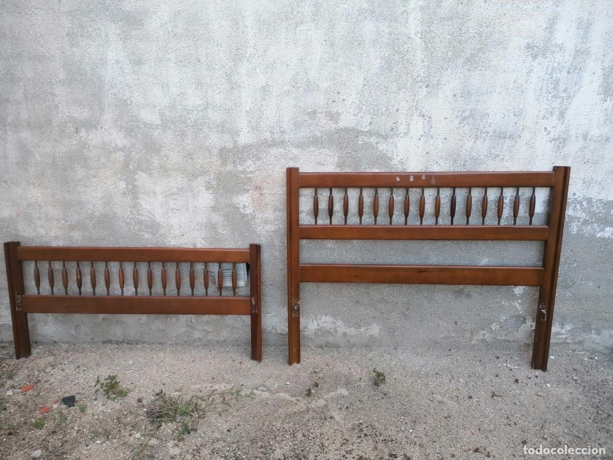 Vintage: ️Cama de 105 cm. de madera, vintage - Foto 2