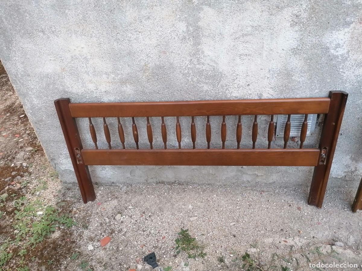 Vintage: ️Cama de 105 cm. de madera, vintage - Foto 3