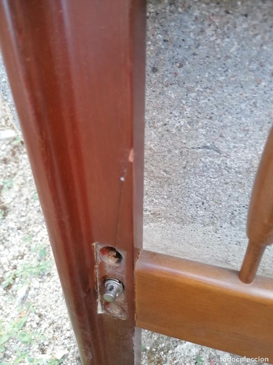 Vintage: ️Cama de 105 cm. de madera, vintage - Foto 4