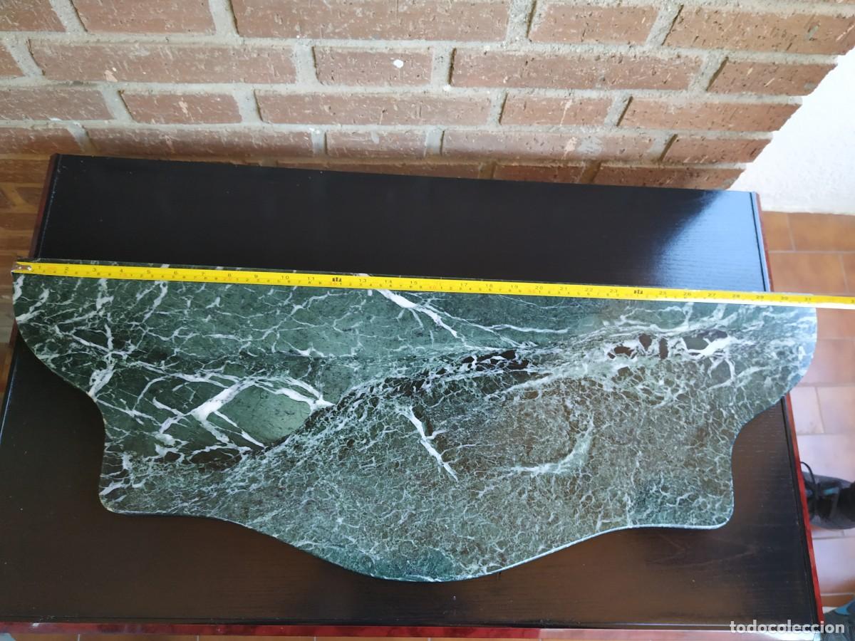 Vintage: pieza de marmol verde para mesa - Foto 2