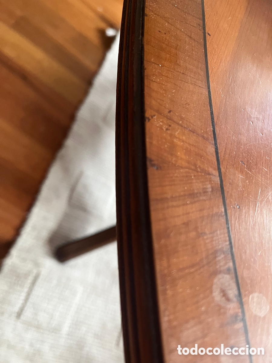 Vintage: Mesa madera casta&ntilde;o - Foto 6