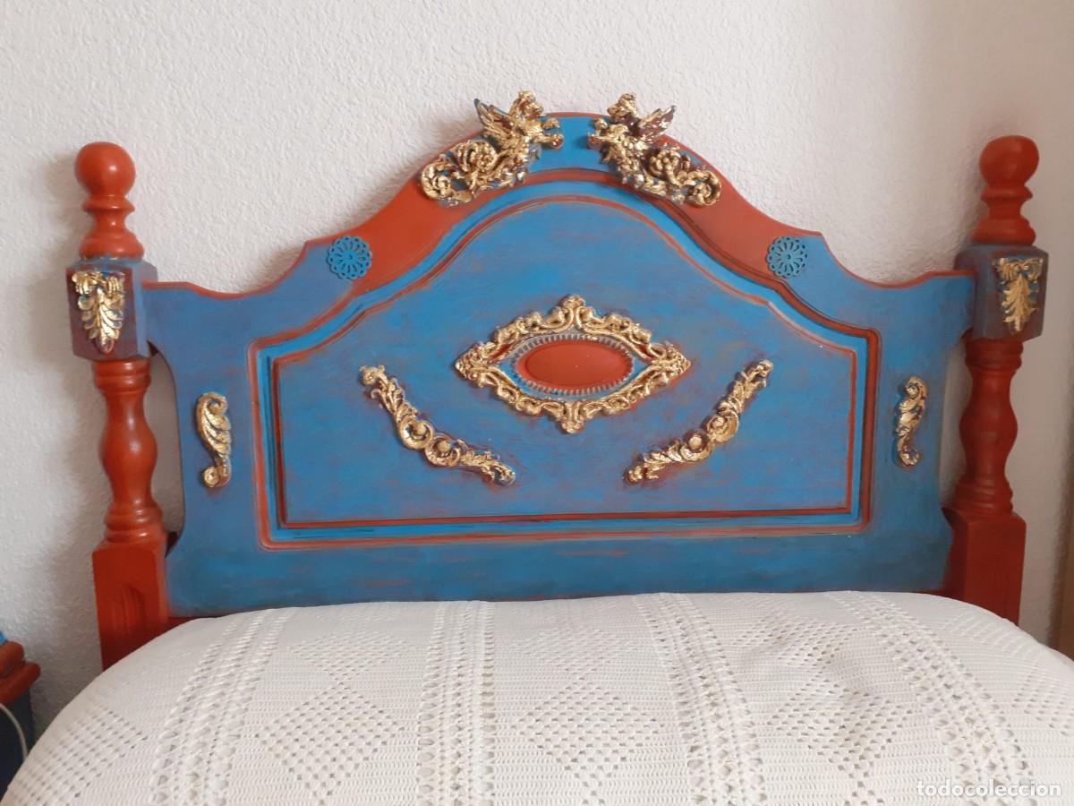 Vintage: cabecero de 90 y mesilla - Foto 3