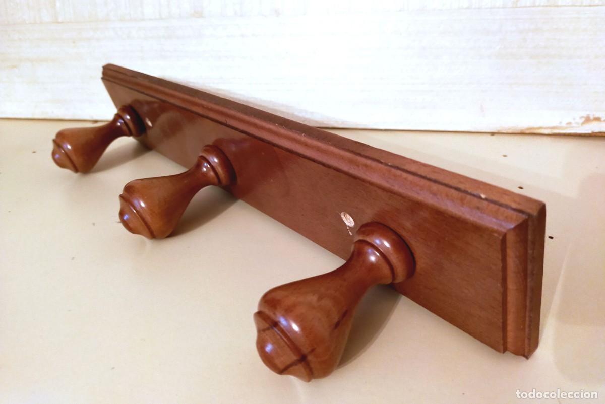 Vintage: PERCHERO VINTAGE DE MADERA MACIZA - Foto 3