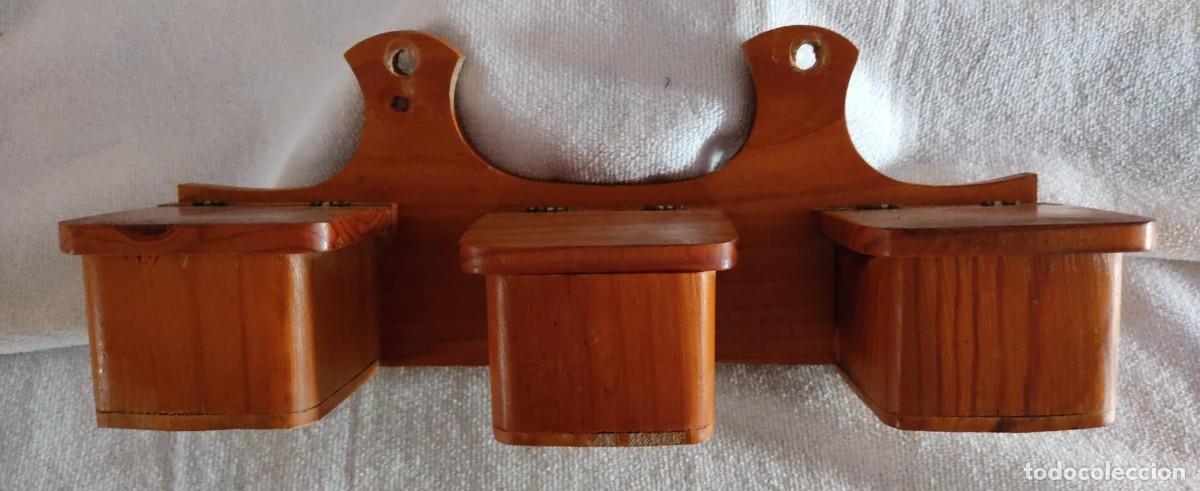 Vintage: ESPECIERO DE MADERA. - Foto 1
