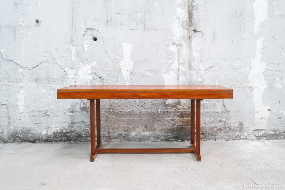 Vintage: Mesa rectangular con caj&oacute;n para colecci&oacute;n, s. XX - Foto 4