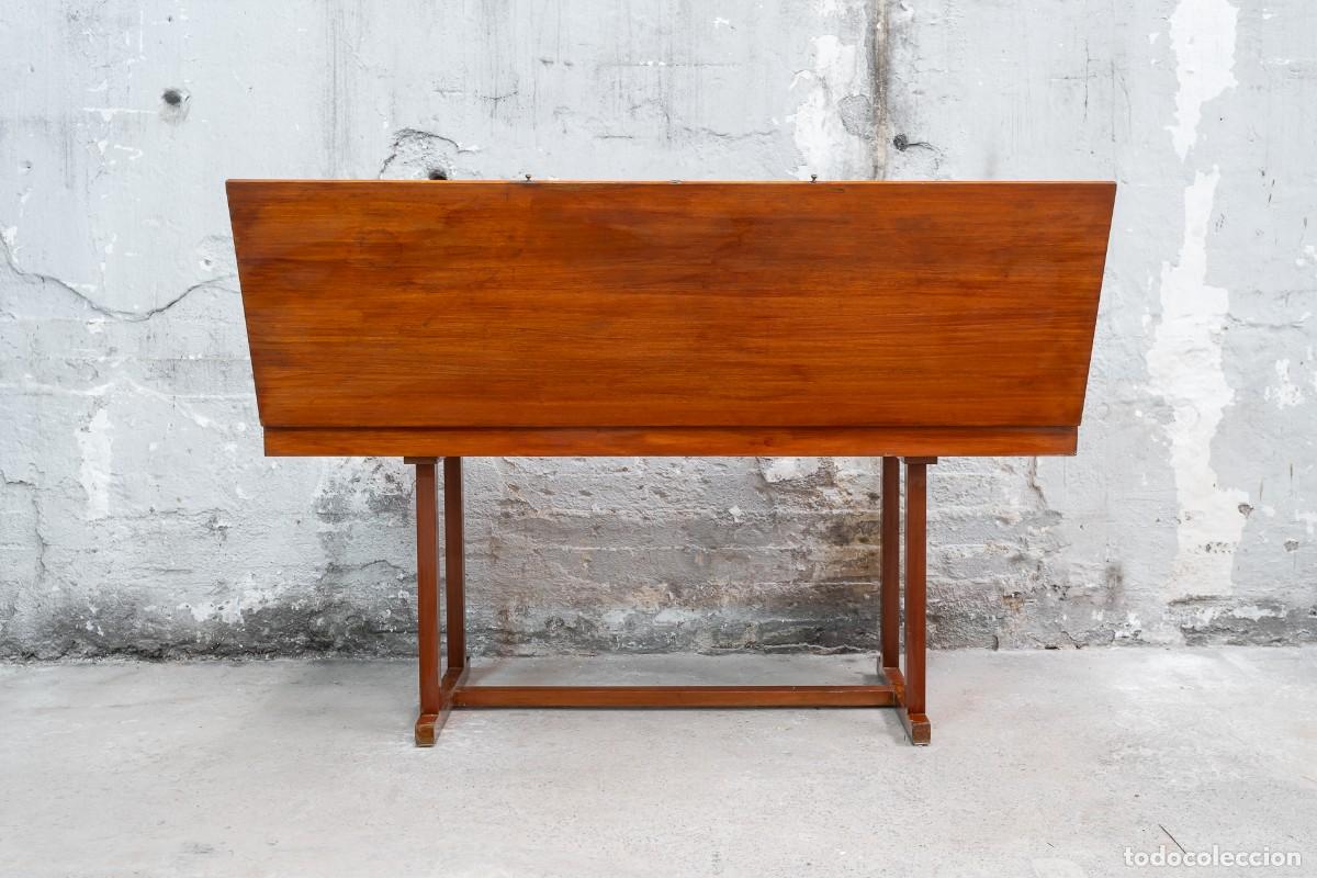 Vintage: Mesa rectangular con caj&oacute;n para colecci&oacute;n, s. XX - Foto 5