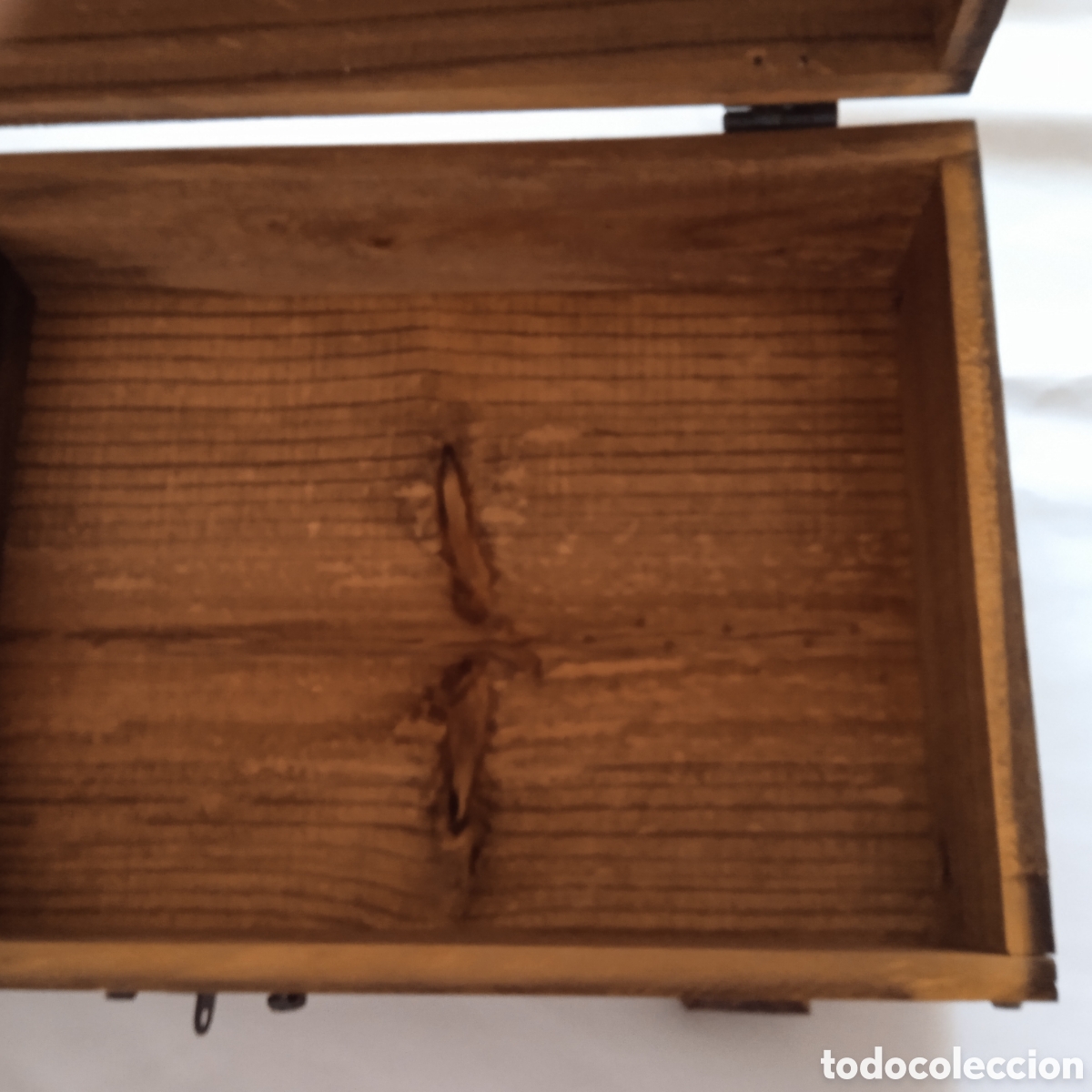 Vintage: Ba&uacute;l vintage de madera y remaches - Foto 17
