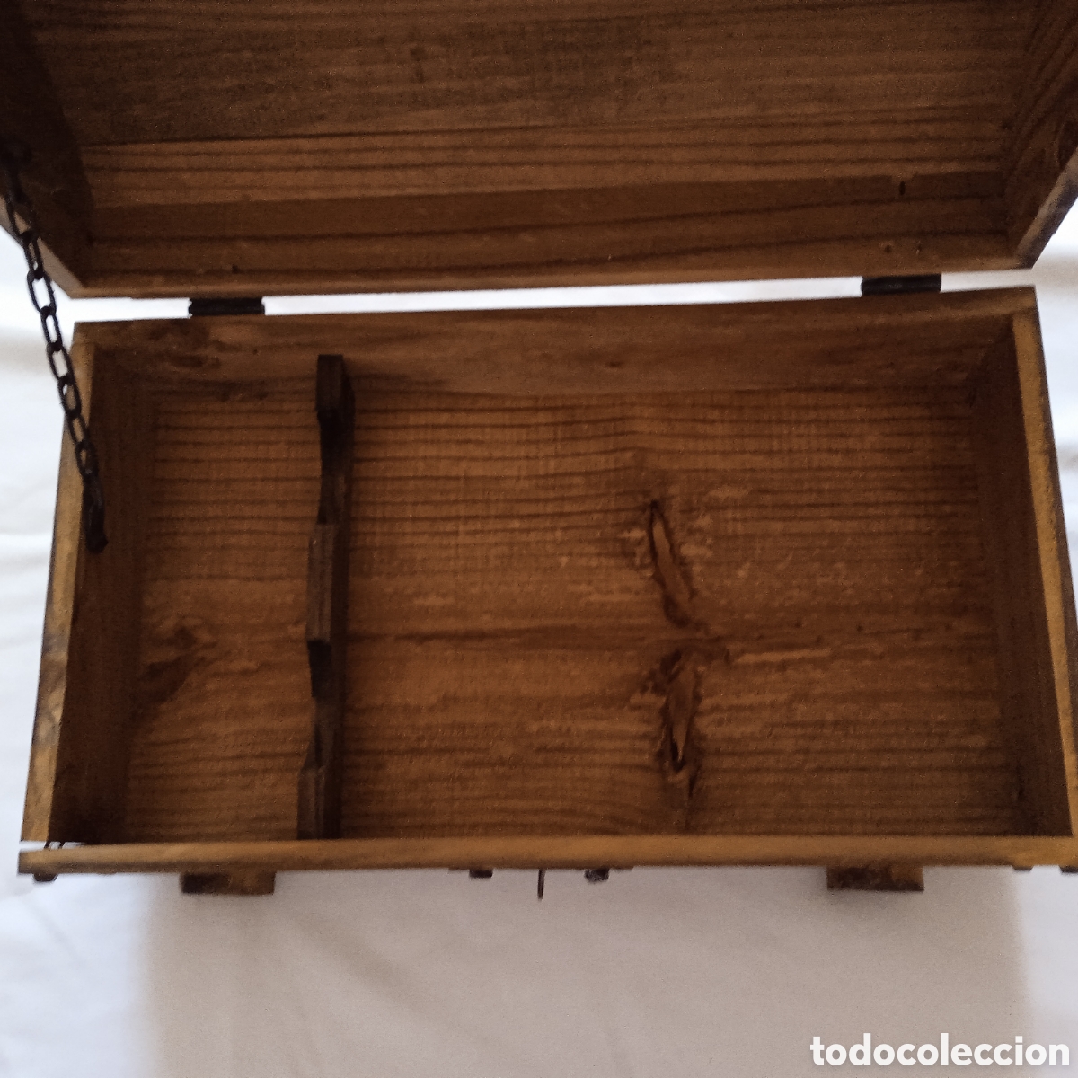 Vintage: Ba&uacute;l vintage de madera y remaches - Foto 18