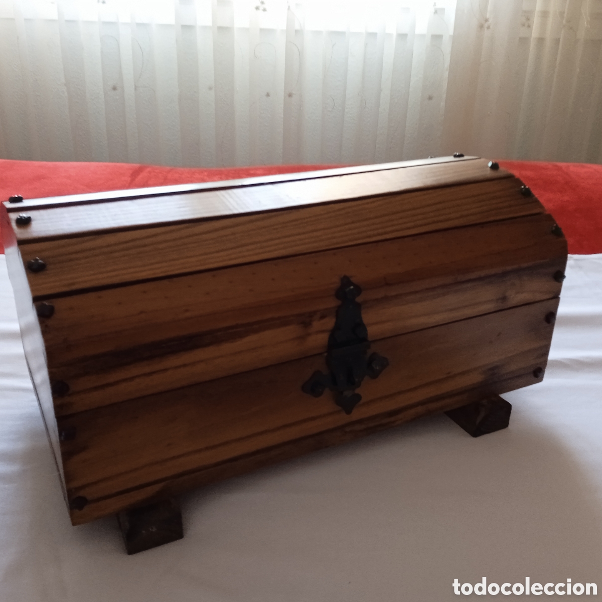 Vintage: Ba&uacute;l vintage de madera y remaches - Foto 20