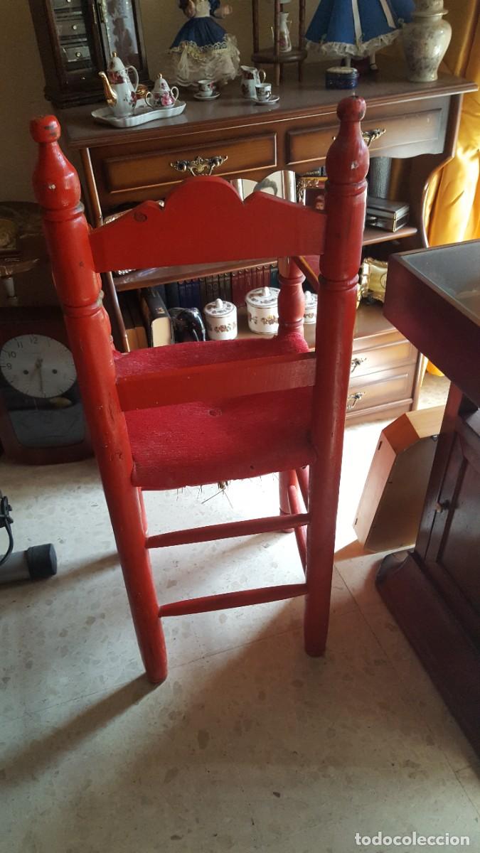 Vintage: Silla pintada/decorada, de estilo sevillano. - Foto 4