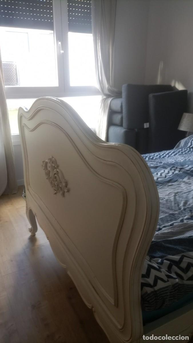 Vintage: Cama estilo Luis XV 135cm - Foto 5