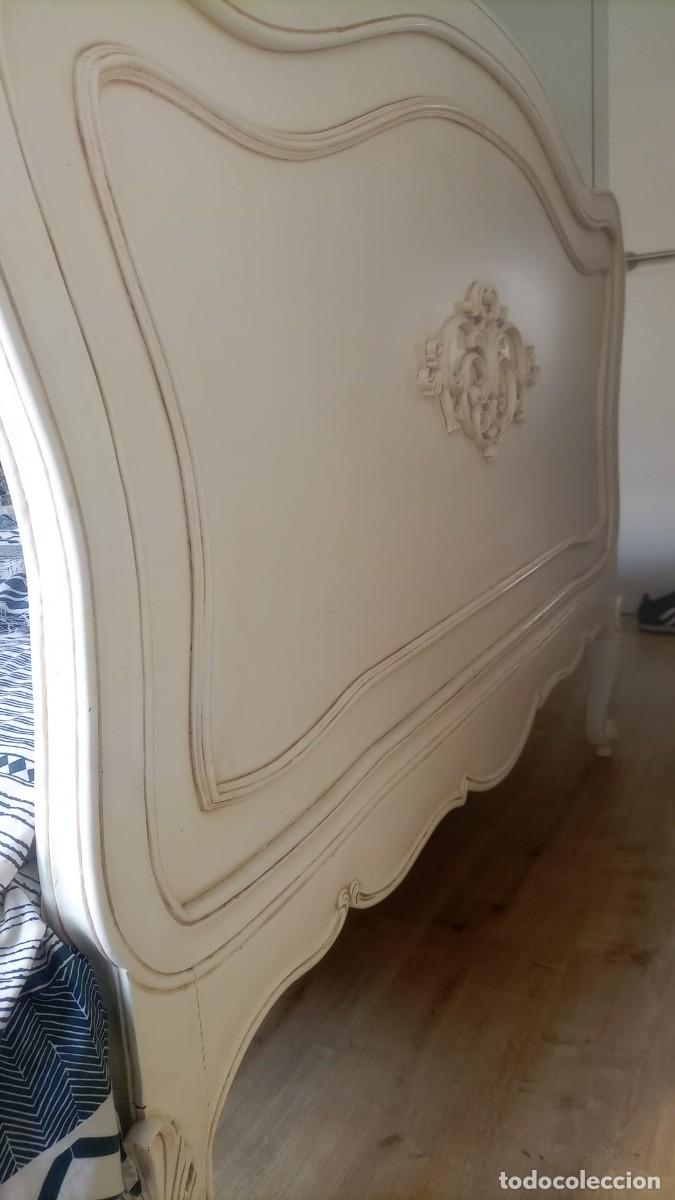 Vintage: Cama estilo Luis XV 135cm - Foto 3