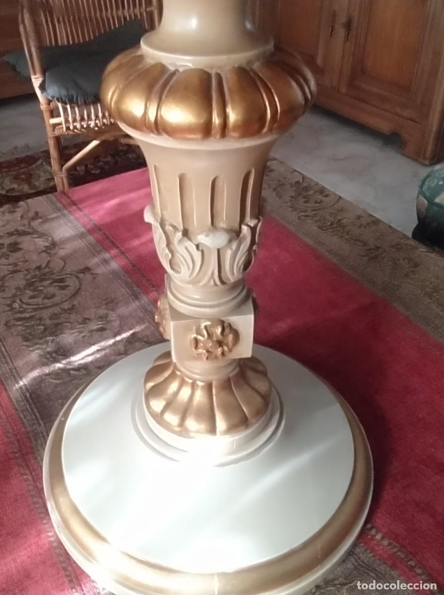 Vintage: Mesa blanca madera y marmol. - Foto 6