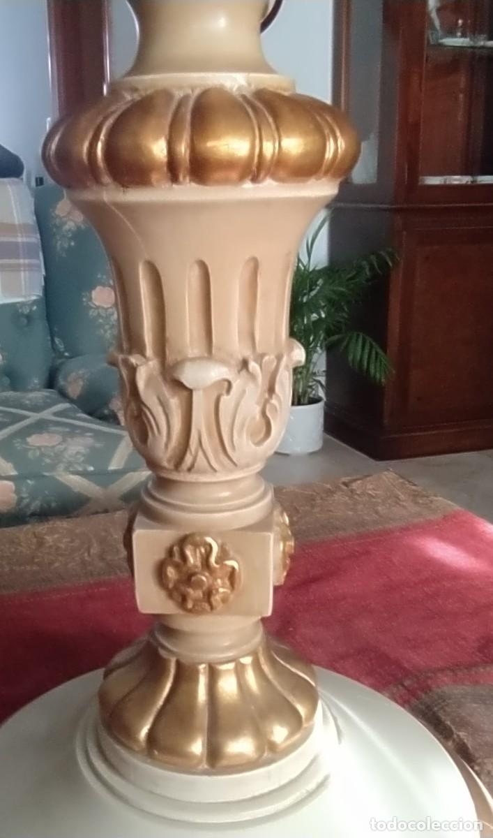 Vintage: Mesa blanca madera y marmol. - Foto 8