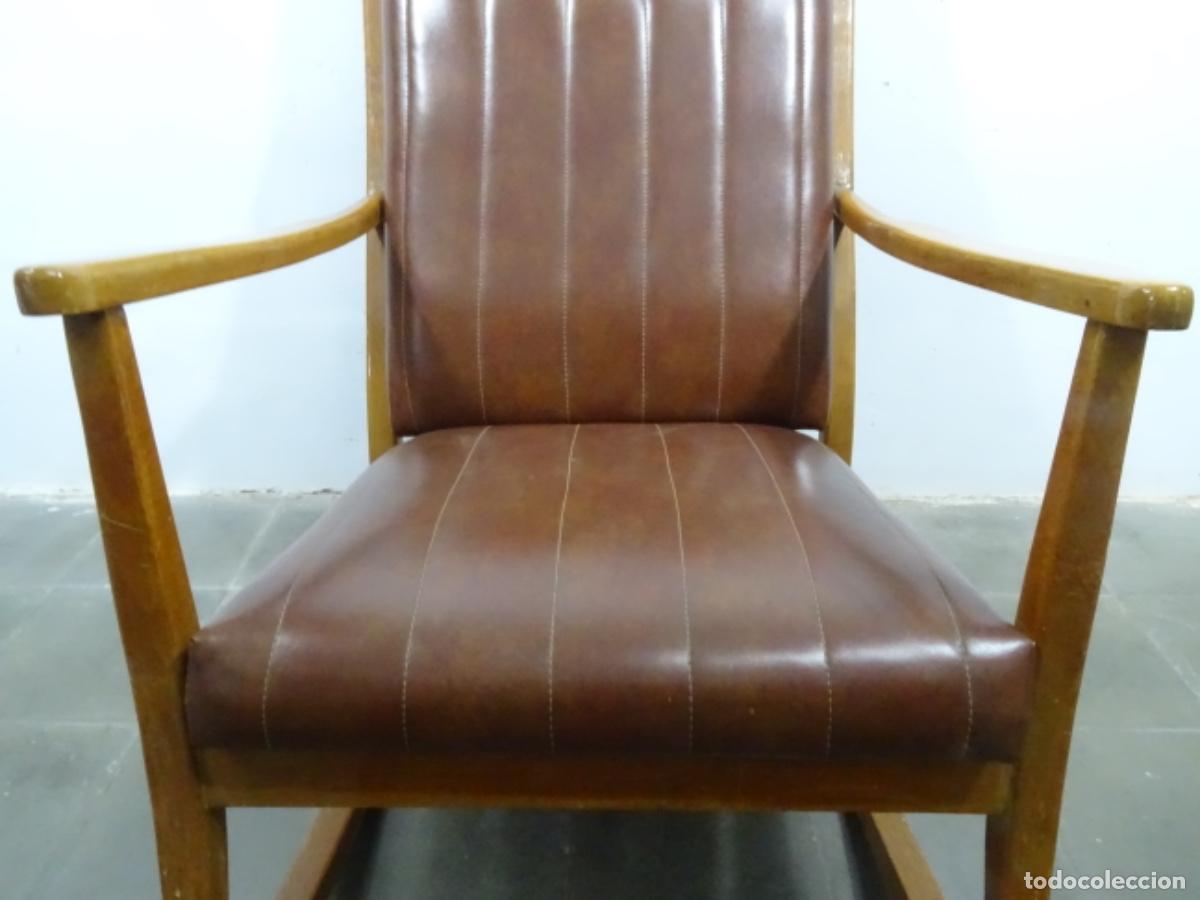 Vintage: HAMACA BALANC&Iacute;N EN MADERA. VINTAGE. - Foto 3