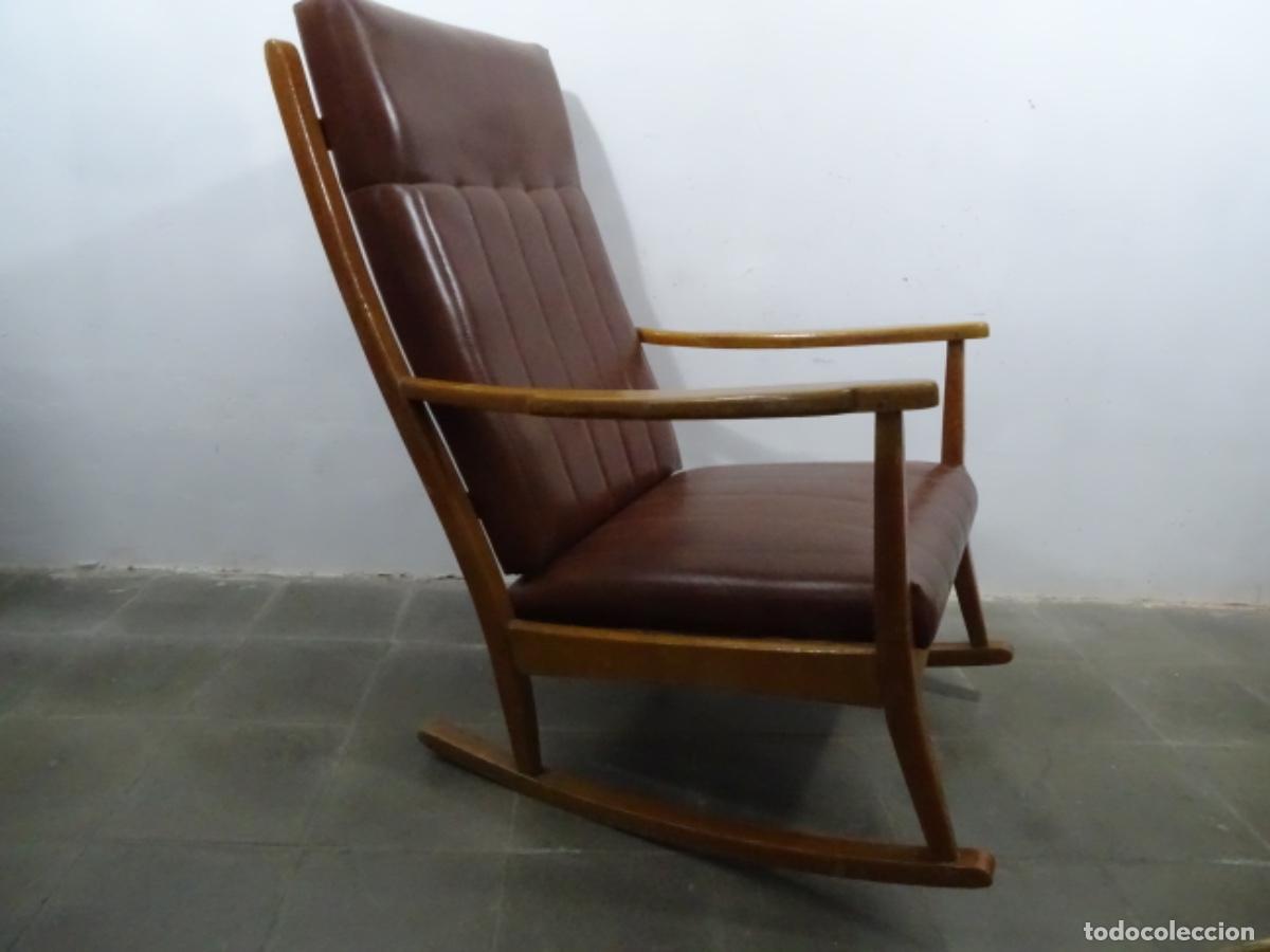 Vintage: HAMACA BALANC&Iacute;N EN MADERA. VINTAGE. - Foto 5