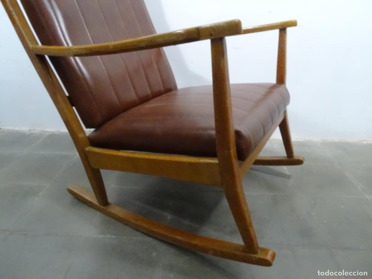 Vintage: HAMACA BALANC&Iacute;N EN MADERA. VINTAGE. - Foto 7