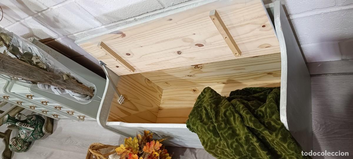 Vintage: BA&Uacute;L DE MADERA MACIZA DECAPADO. - Foto 7