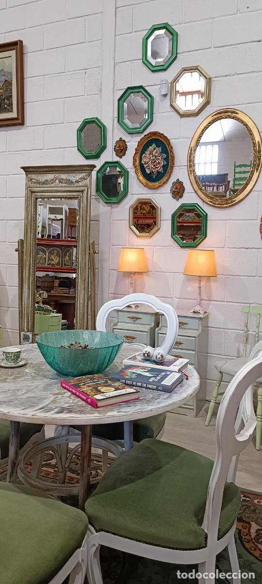 Vintage: CONJUNTO DE ESPEJOS OCTOGONALES. - Foto 6