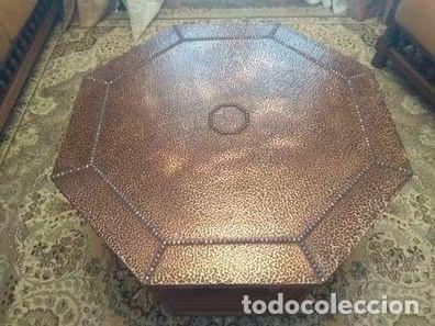 Vintage: Mesa baja de centro de madera maciza de nogal - Foto 2