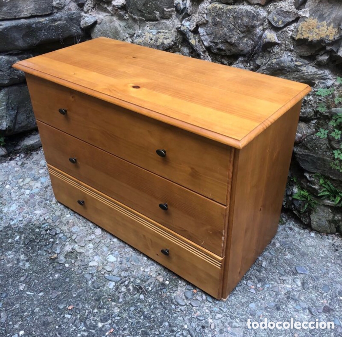 Vintage: C&Oacute;MODA CAJONERA DE MADERA . - Foto 3