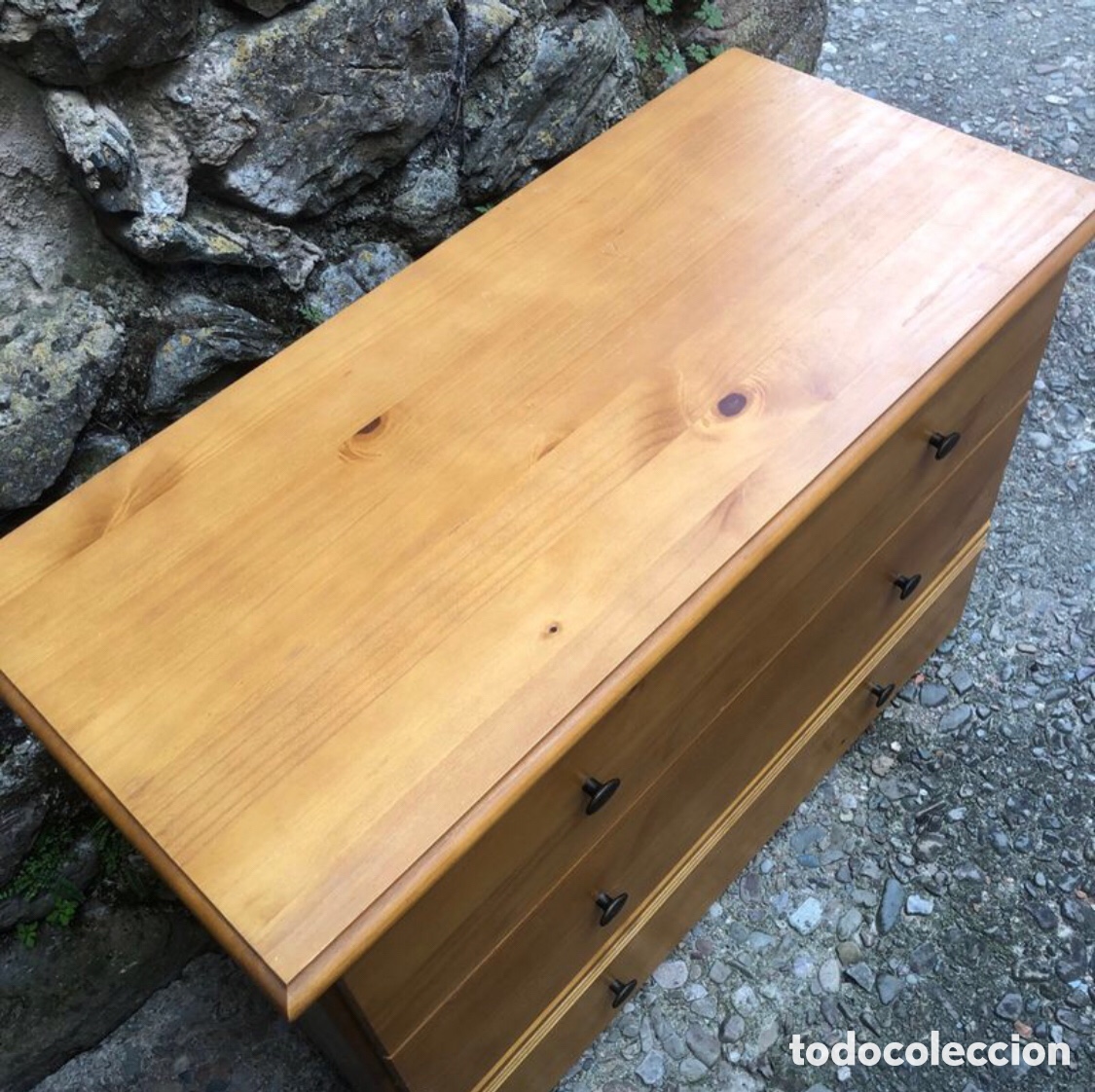 Vintage: C&Oacute;MODA CAJONERA DE MADERA . - Foto 5