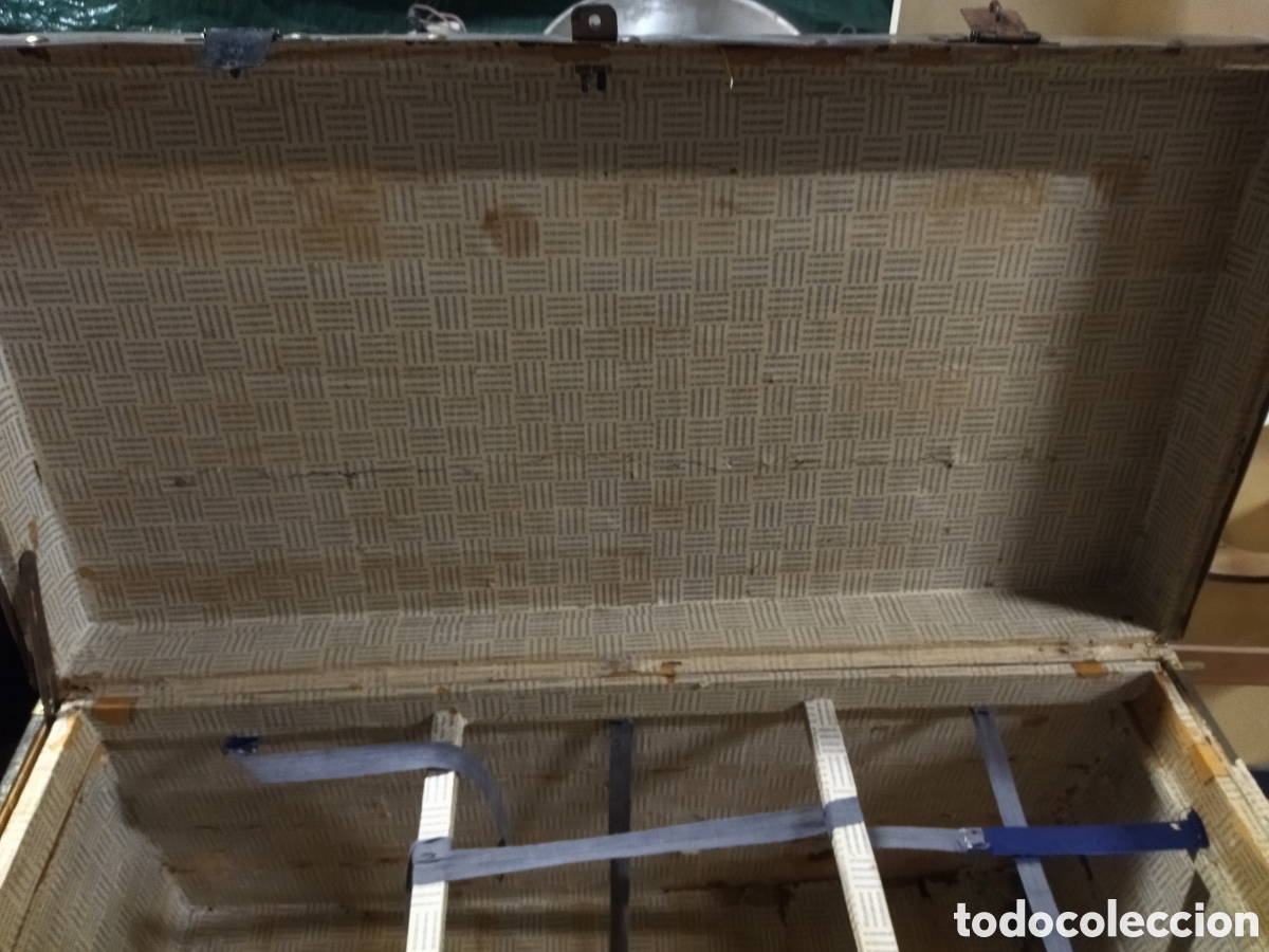 Vintage: Precioso Ba&uacute;l arca de chapa y madera - Foto 9