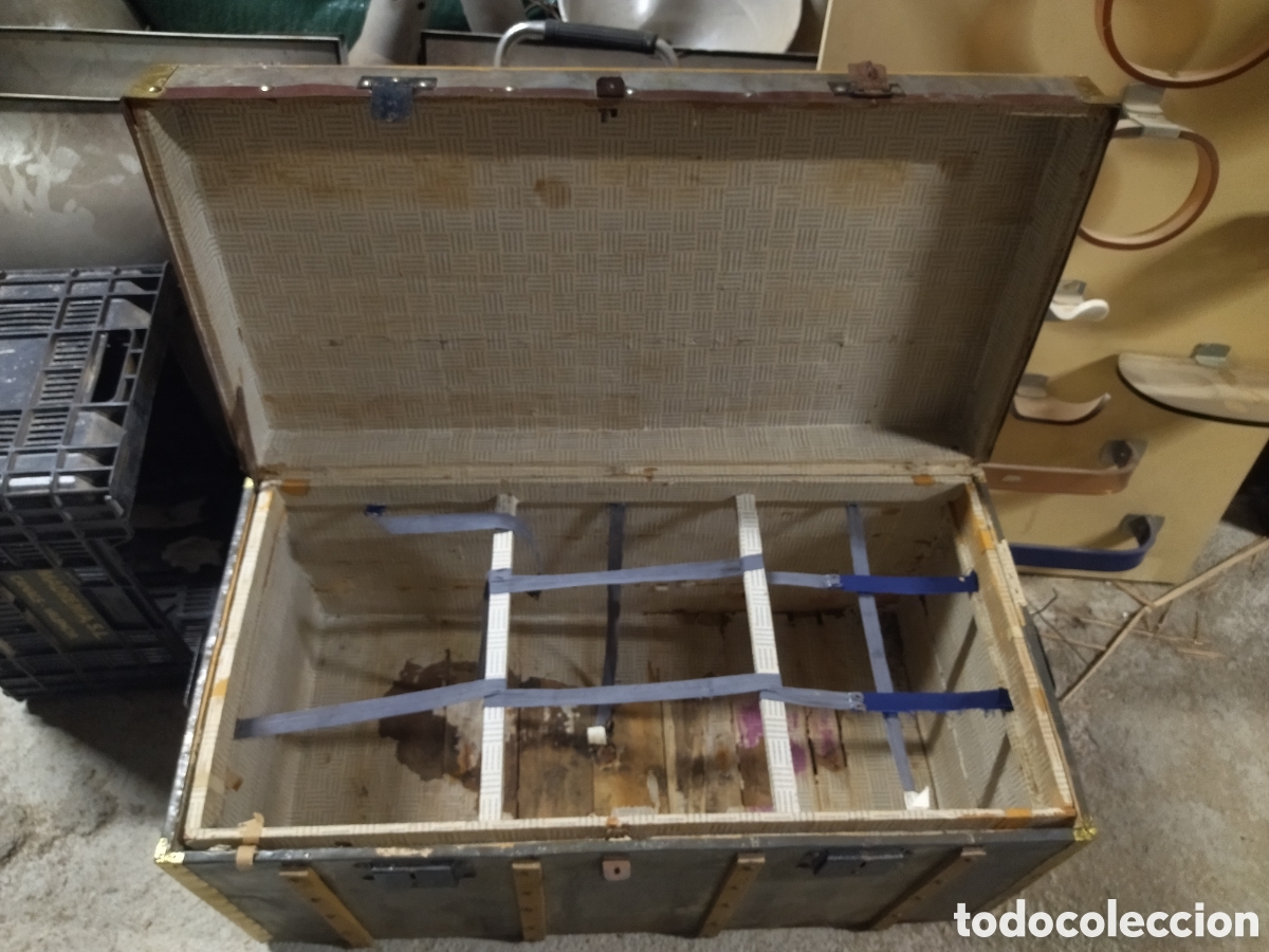 Vintage: Precioso Ba&uacute;l arca de chapa y madera - Foto 11
