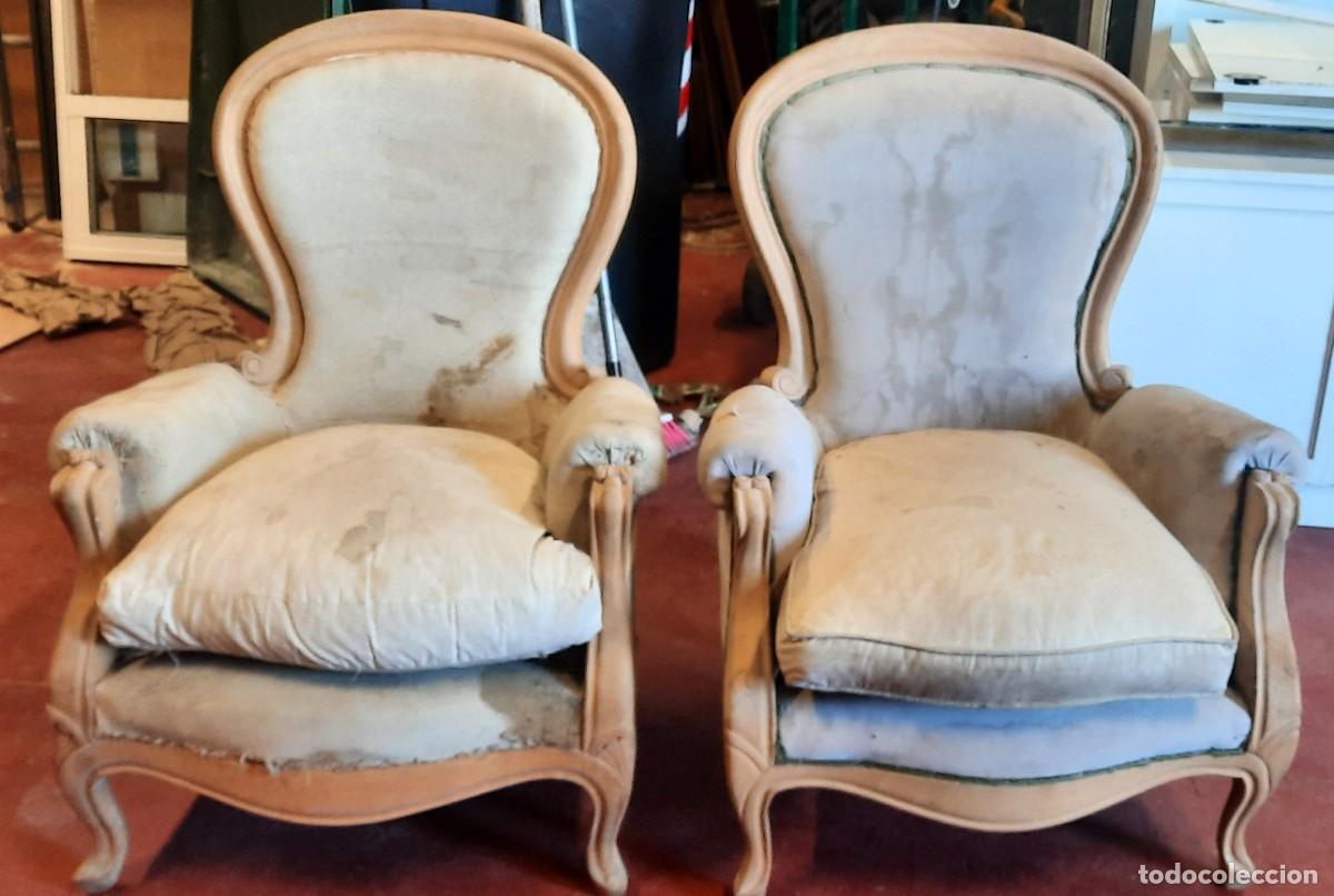 Vintage: SILLON ISABELINO ABUELA CRUDO - Foto 5