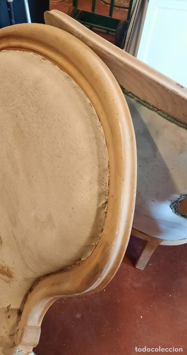 Vintage: SILLON ISABELINO ABUELA CRUDO - Foto 9