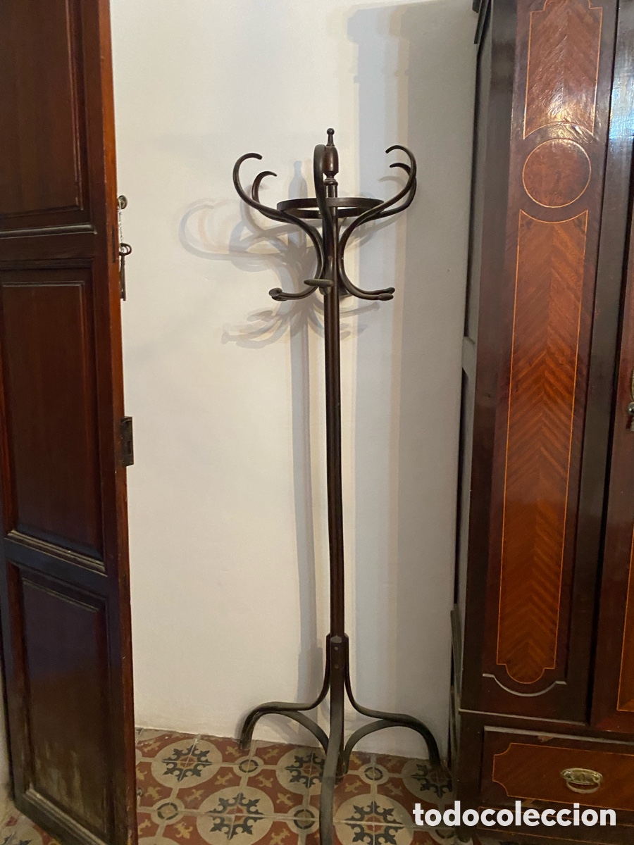 Vintage: PERCHERO DE PIE THONET - Foto 1