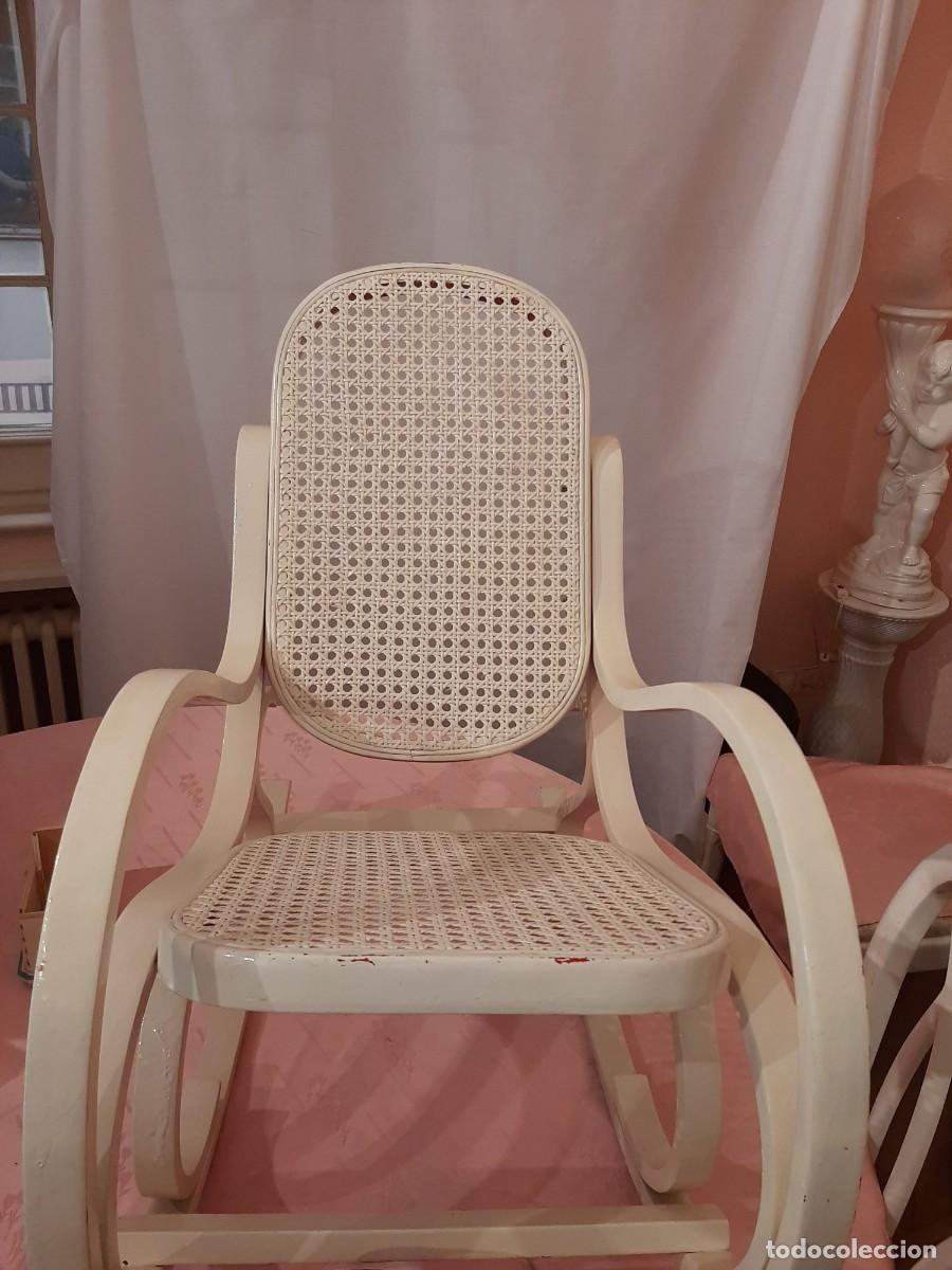 Vintage: MECEDORA DE MADERA PINTADA EN COLOR BLANCO - Foto 1
