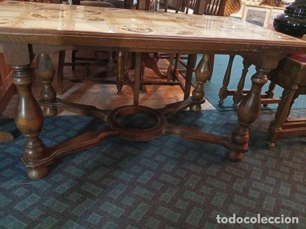 Vintage: MESA DE CENTRO CON MANISES - Foto 2