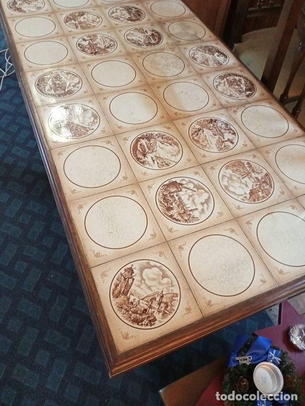 Vintage: MESA DE CENTRO CON MANISES - Foto 5