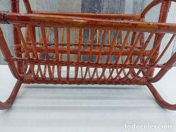 Vintage: REVISTERO HECHO DE CA&Ntilde;A - Foto 3