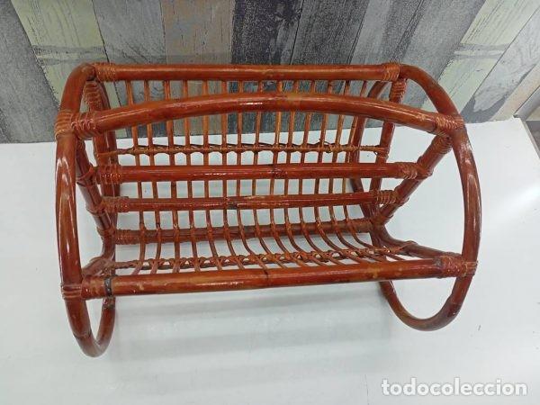 Vintage: REVISTERO HECHO DE CA&Ntilde;A - Foto 4