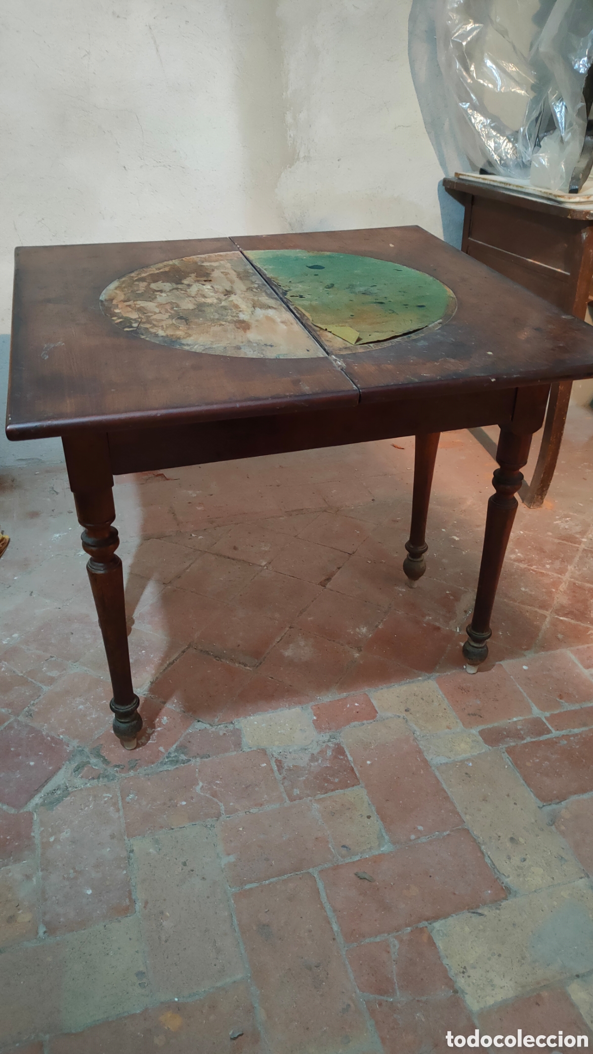 Vintage: Mesa de juego antigua - Foto 2