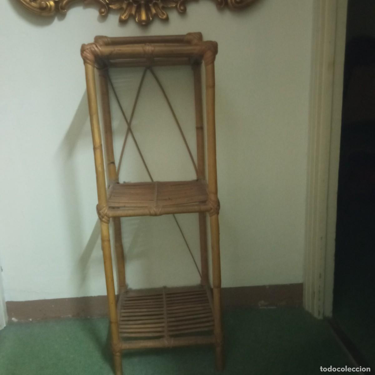 Vintage: Estanteria de ca&ntilde;a de bambu - Foto 1