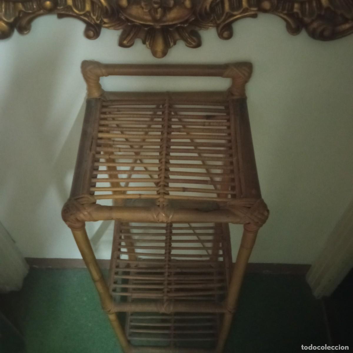 Vintage: Estanteria de ca&ntilde;a de bambu - Foto 3