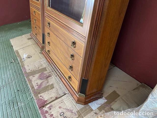 Vintage: VITRINAS CRISTALERA EN MADERA DE NOGAL - Foto 5