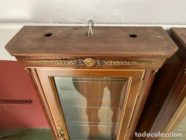 Vintage: VITRINAS CRISTALERA EN MADERA DE NOGAL - Foto 6