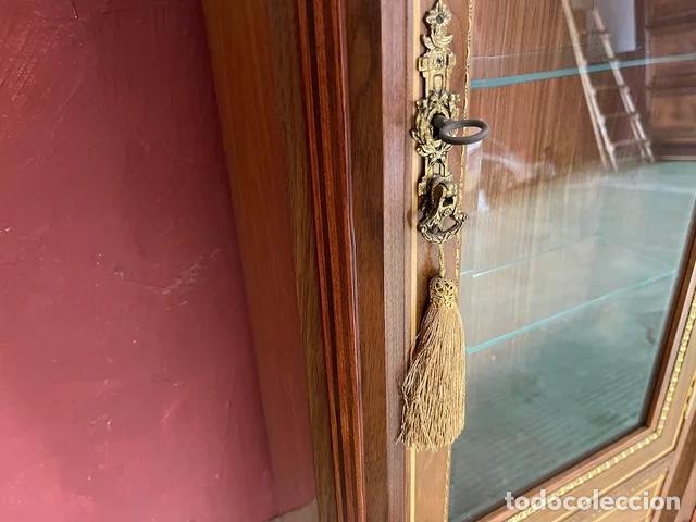Vintage: VITRINAS CRISTALERA EN MADERA DE NOGAL - Foto 8