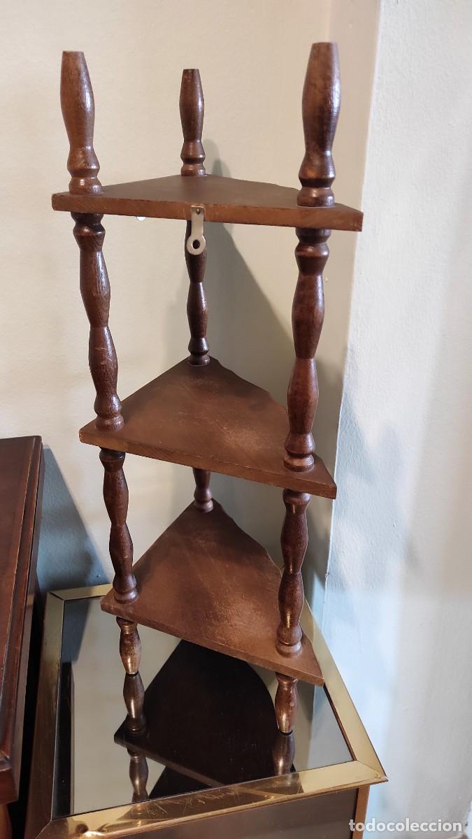 Vintage: RINCONERA ESTANTER&Iacute;A DE MADERA - Foto 3