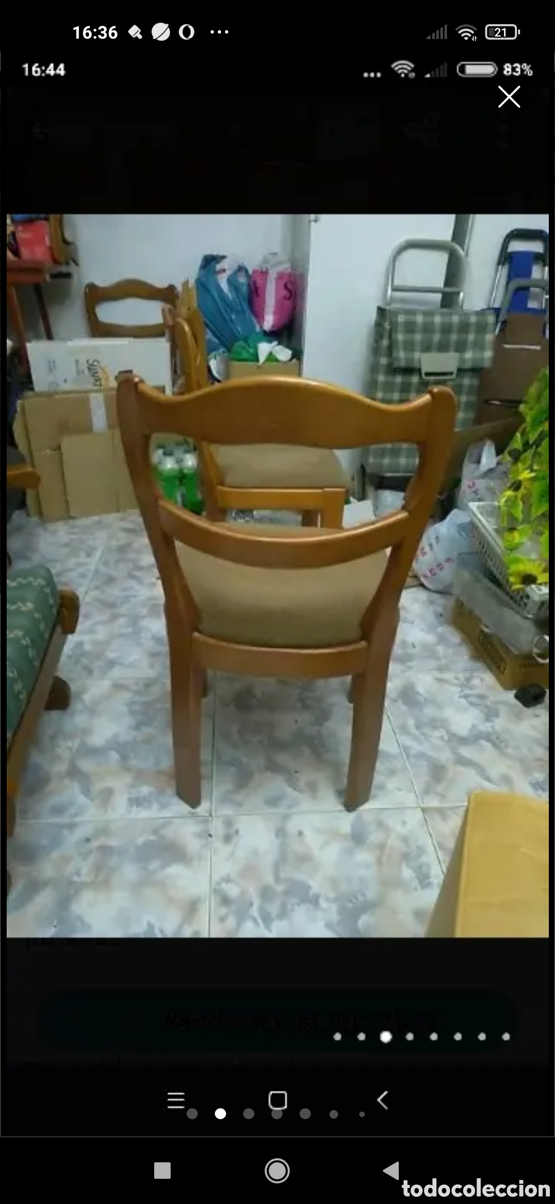 Vintage: 4 sillas ergon&oacute;micas de madera de cerezo - Foto 2