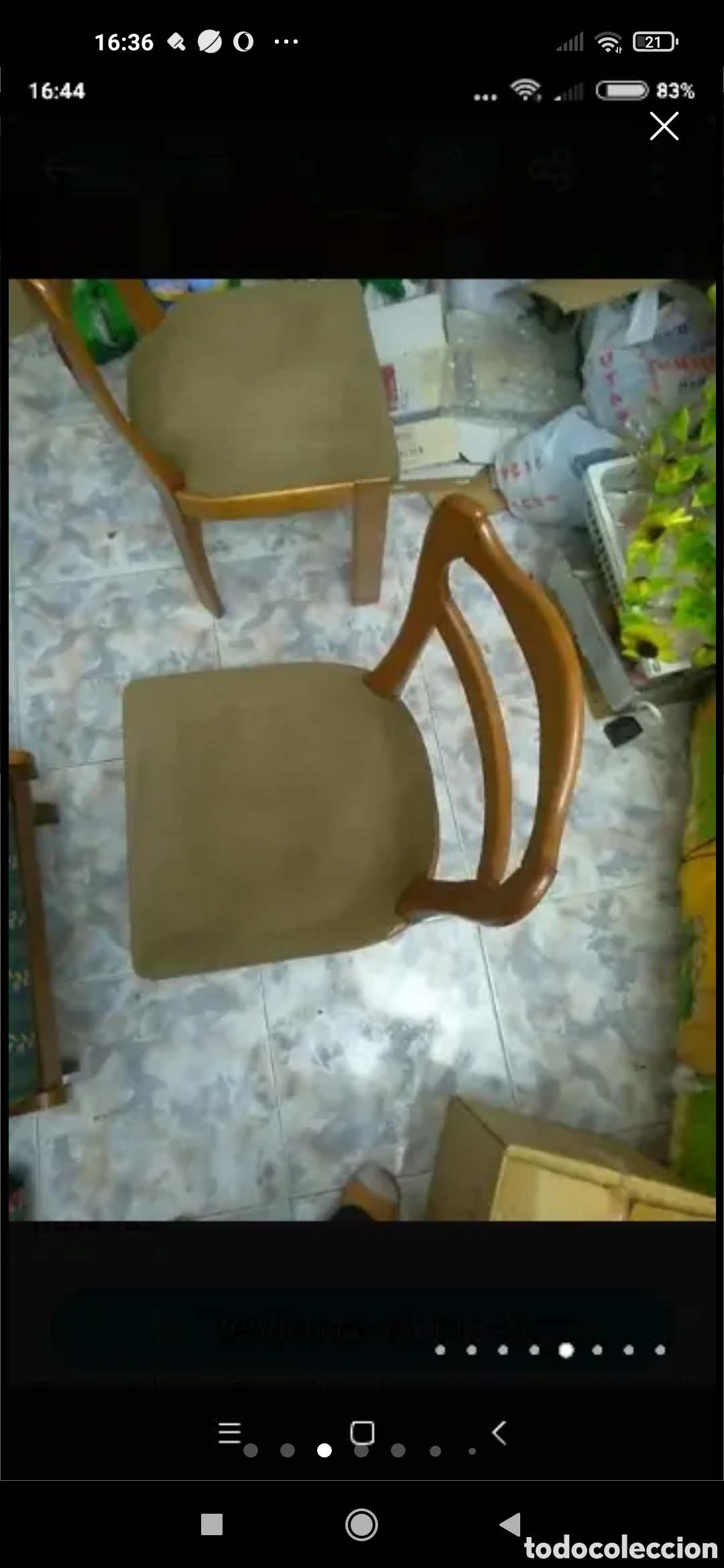 Vintage: 4 sillas ergon&oacute;micas de madera de cerezo - Foto 3