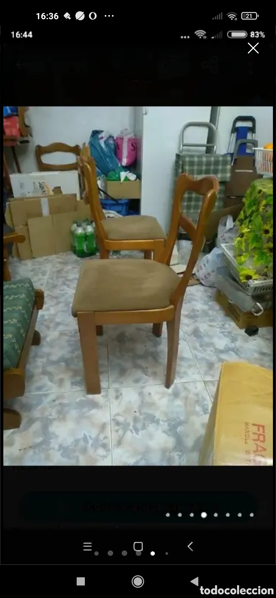 Vintage: 4 sillas ergon&oacute;micas de madera de cerezo - Foto 7