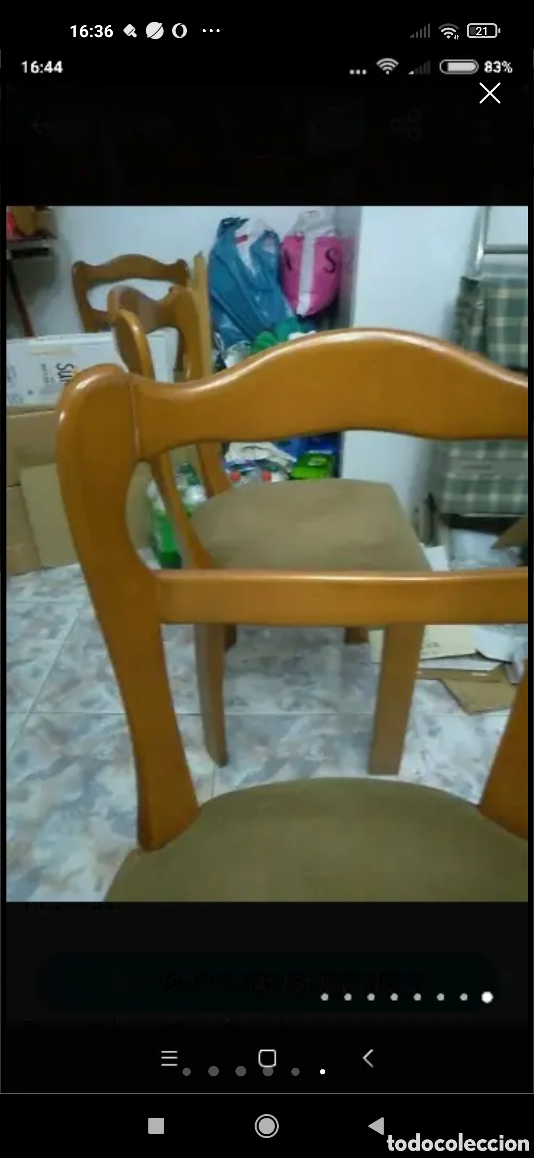 Vintage: 4 sillas ergon&oacute;micas de madera de cerezo - Foto 8