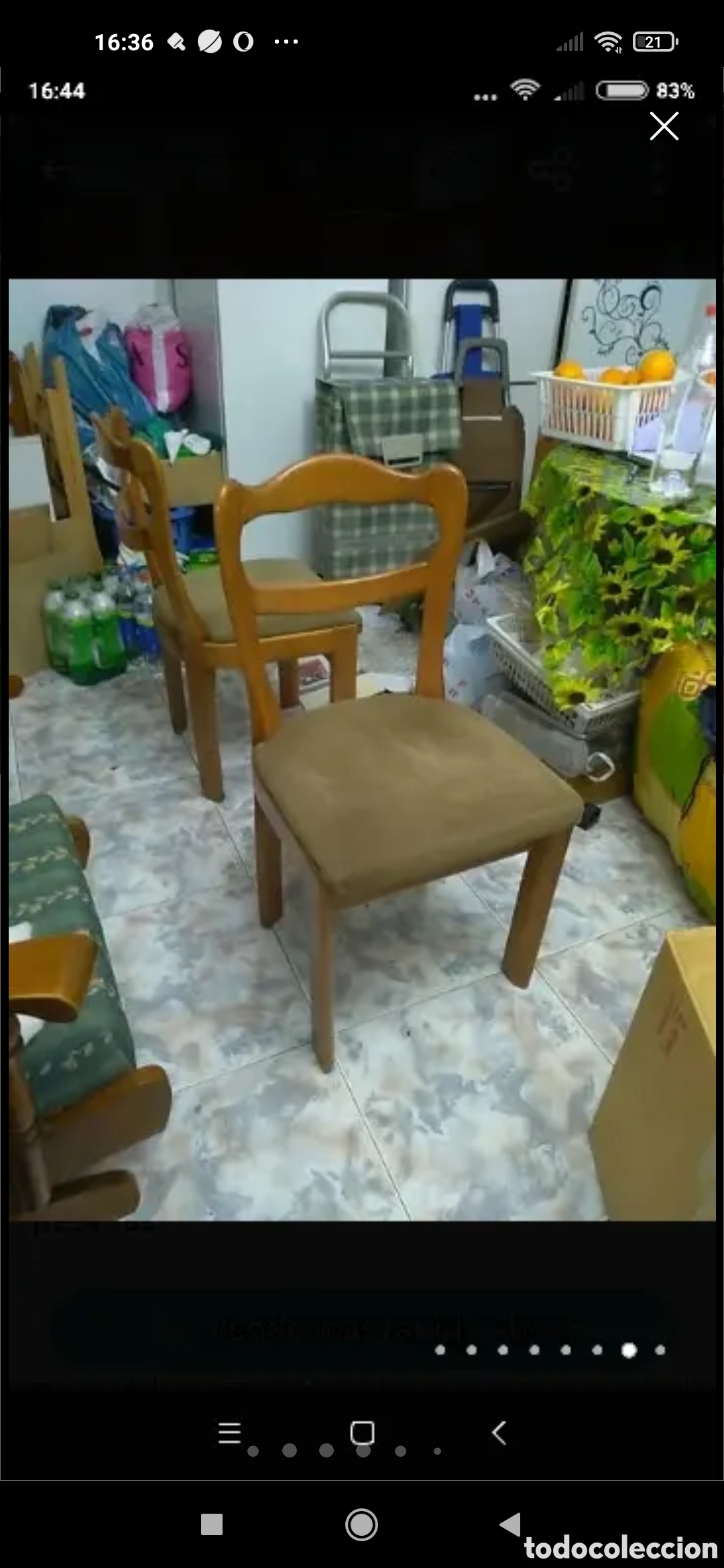 Vintage: 4 sillas ergon&oacute;micas de madera de cerezo - Foto 9