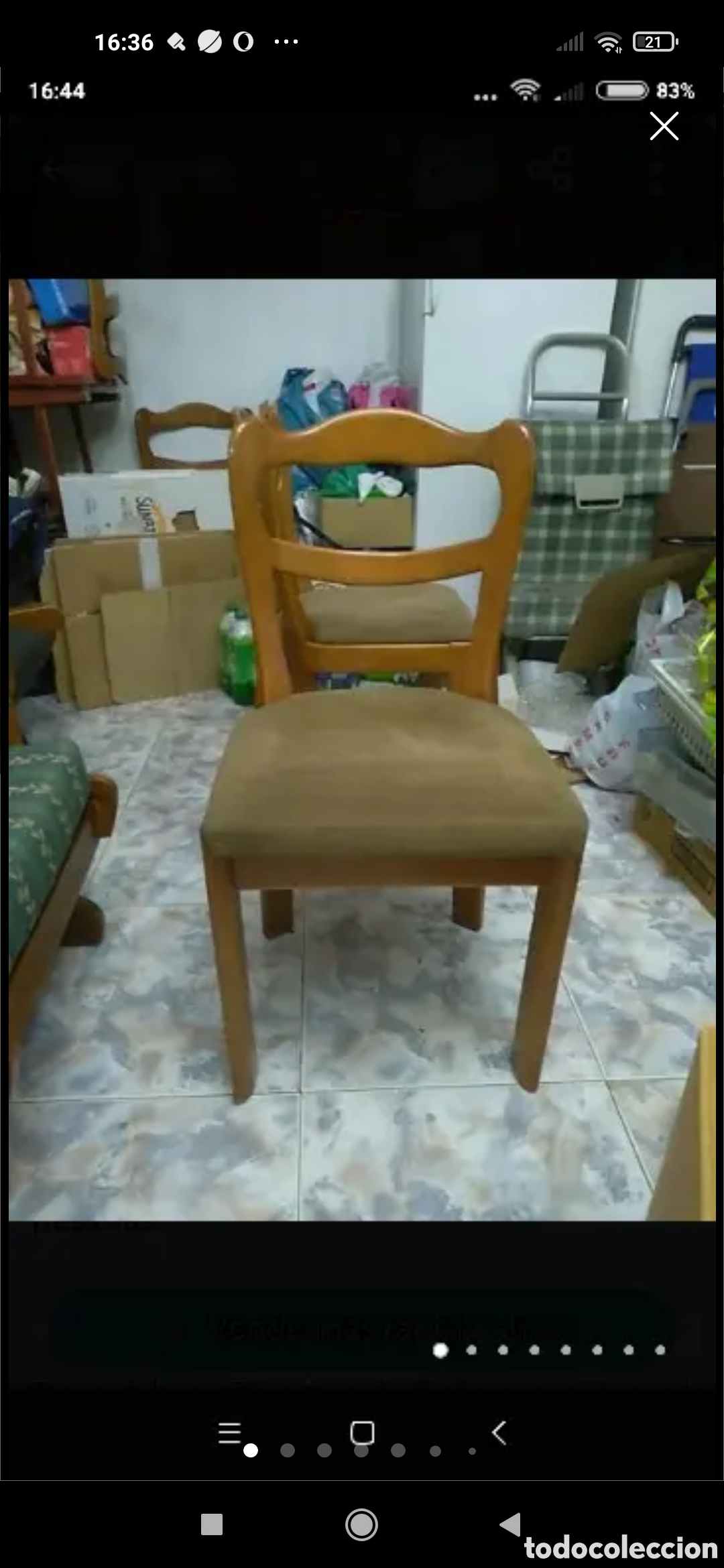 Vintage: 4 sillas ergon&oacute;micas de madera de cerezo - Foto 1